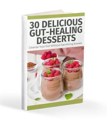 bonus recipe collection offering gut friendly desserts designed to support digestion and reduce bloating