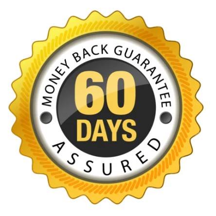 60 day money back guarantee providing a risk free purchase for digestive health support